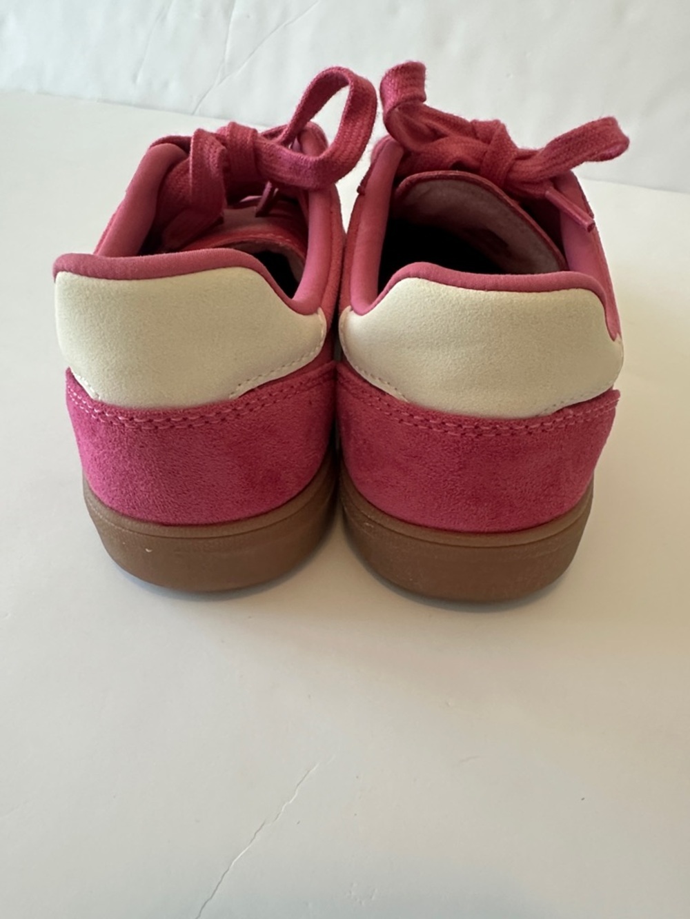 ZARA Pink/Cream Sz 36 (6) Suede Combined Trainers - Picture 4 of 9